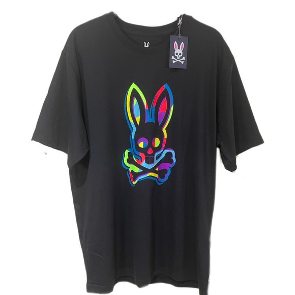 Psycho Bunny Other - 🔰 Psycho Bunny 🐰 New Designer T Shirt Black Short Sleeve shirt Size 8/XXL‼️